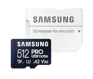Samsung 512GB micro SD Card PRO Ultimate with Adapter , UHS-I